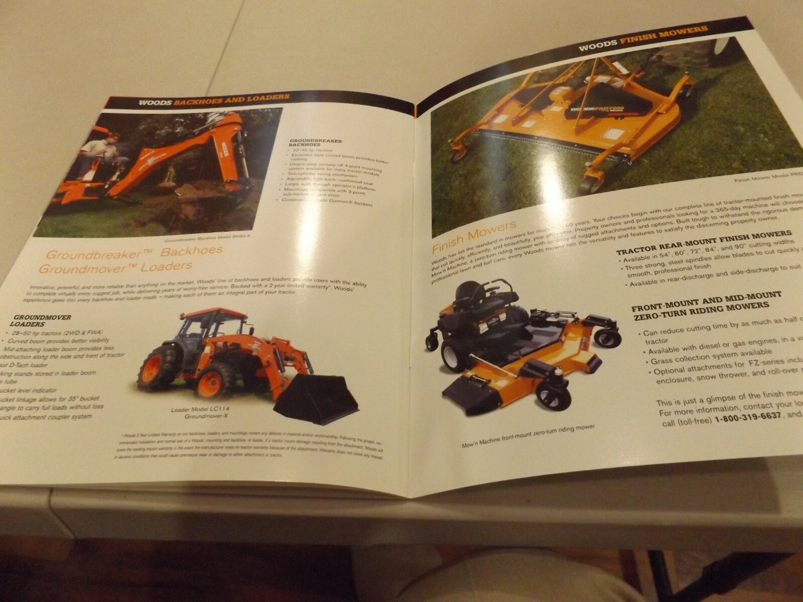WOODS LANDSCAPE EQUIPMENT, WOODS, GANNON, HERITAGE LIT. # B-04024 2011