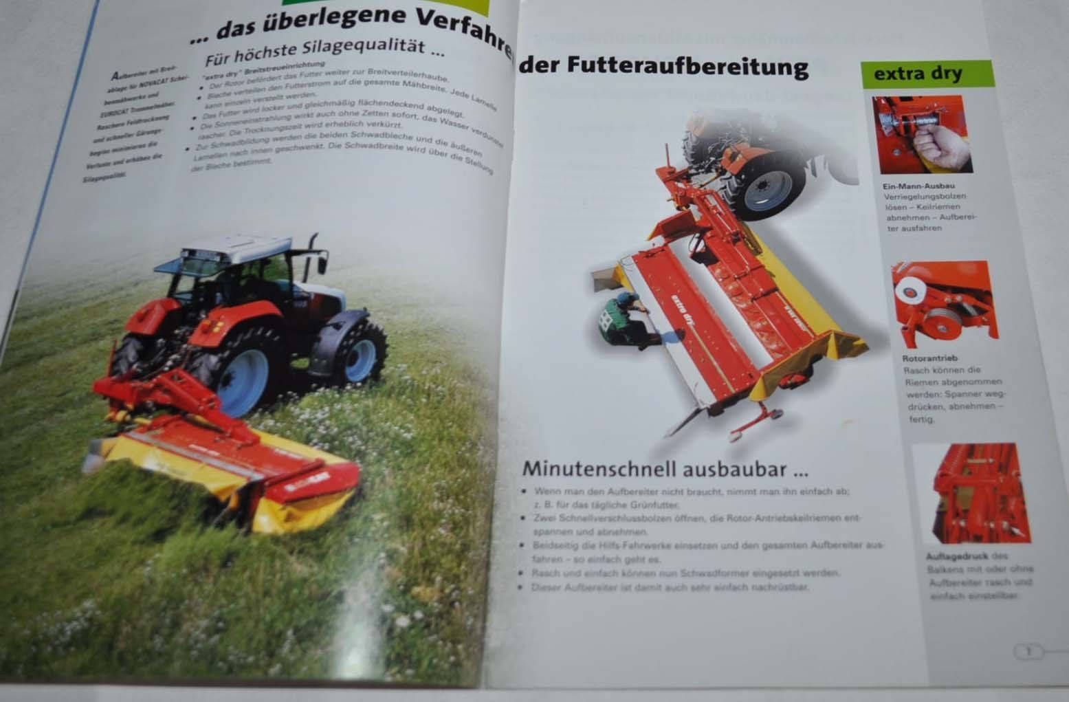 Pottinger NovoCat EuroCat Landmaschinen Traktor Tractor Brochure Prospekt