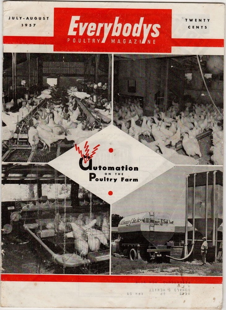 Everybody’s Poultry Magazine, July-August 1957, vintage agricultural magazine
