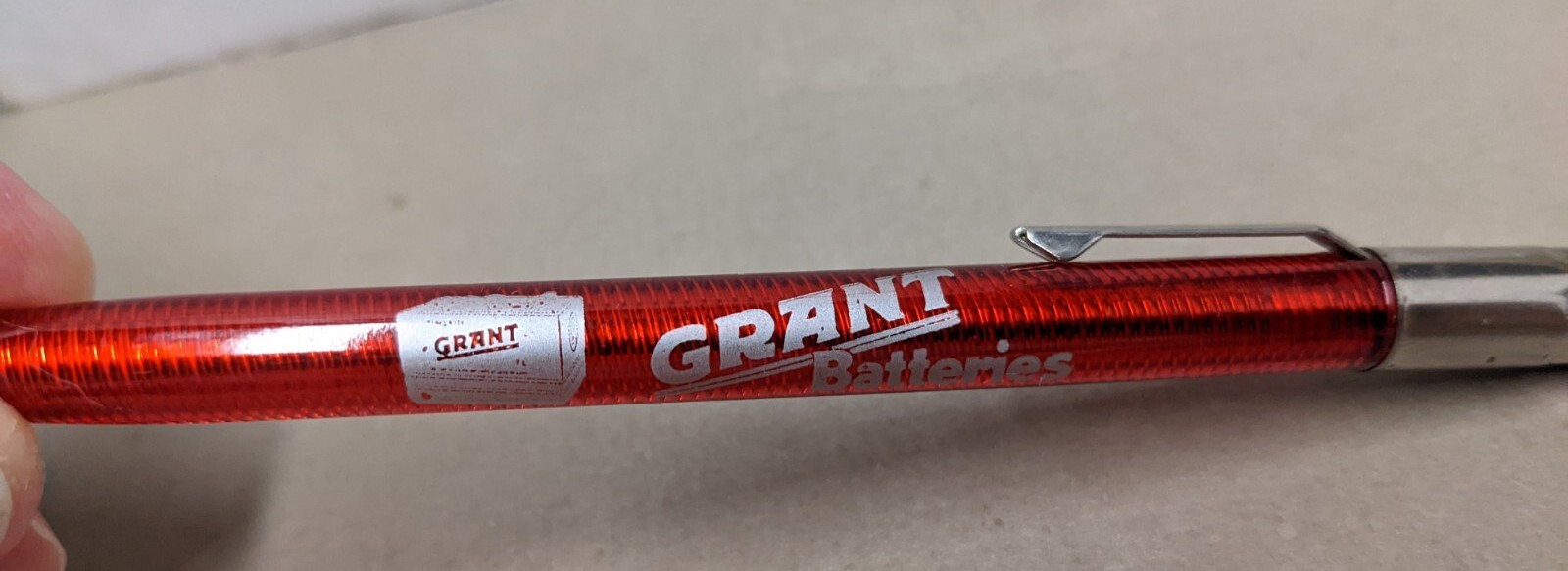 Vintage Grant Batteries Kings Repair Phone 912J4 Gray Iowa IA Mech Pencil