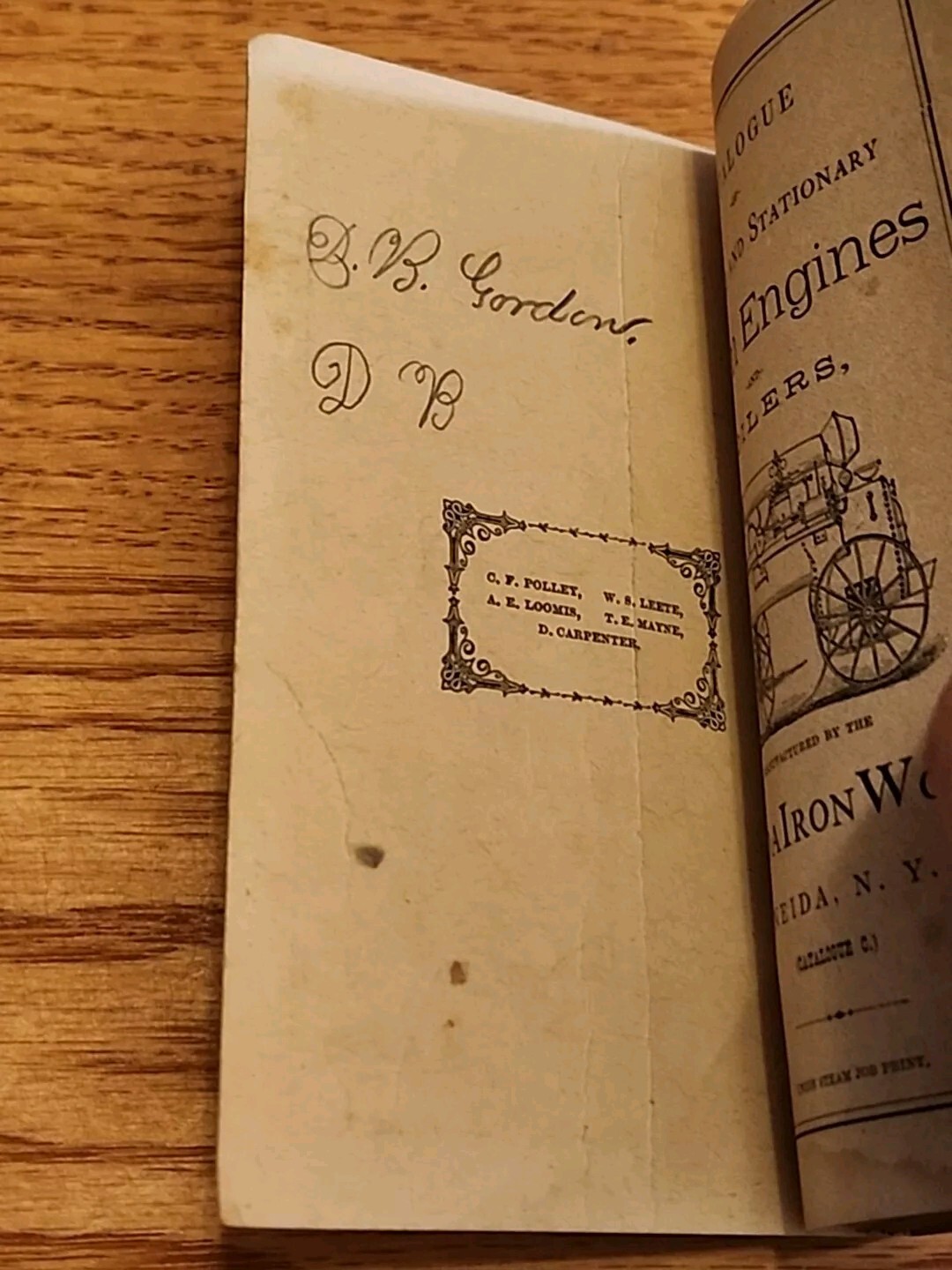 Oneida NY Iron Works Steam Engines Portable Stationery Agricultural