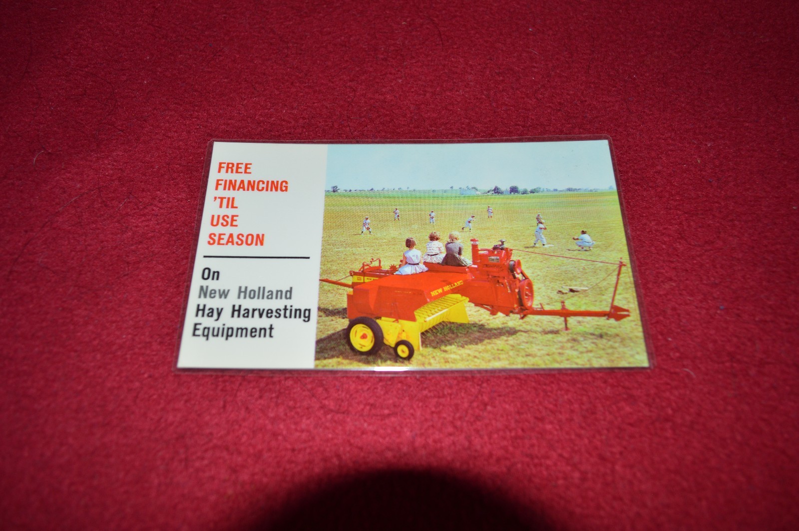New Holland Hay Harvesting Equipment Dealer’s Post Card LCPA3