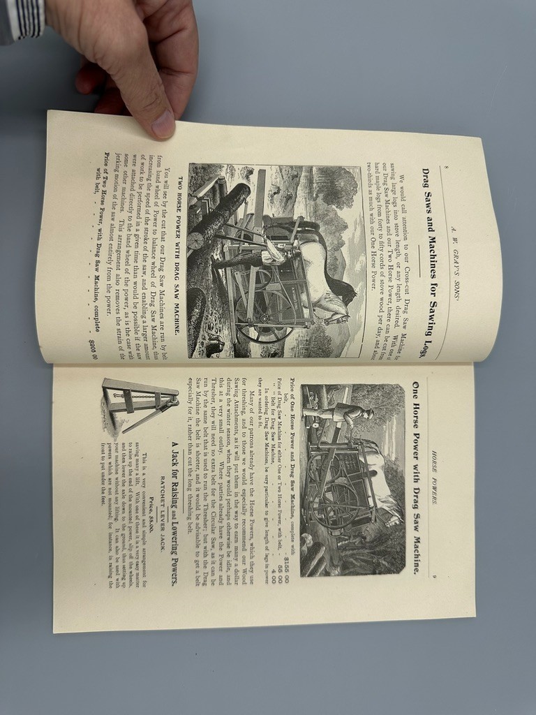 1897 GRAY’s HORSE POWERS THRESHING & SAWING MACHINES Antique Advertising CATALOG