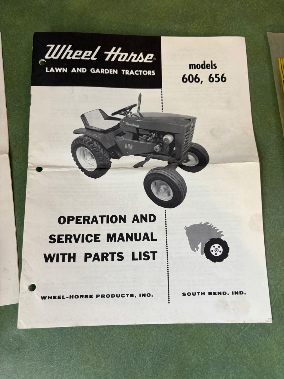 Rare Wheel Horse 606 656 Sales Kit Manual Packet Operators & Engine Manual