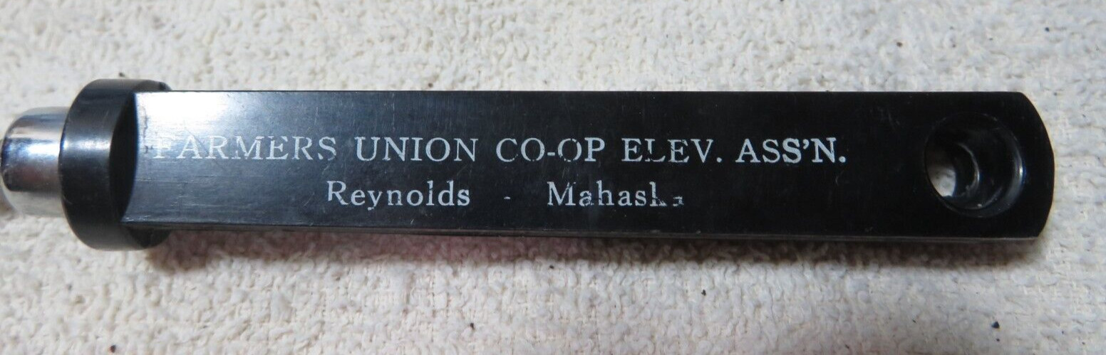 Vintage FARMERS UNION CO-OP ELEV. ASS’N. Kitchen utensil beater advertising