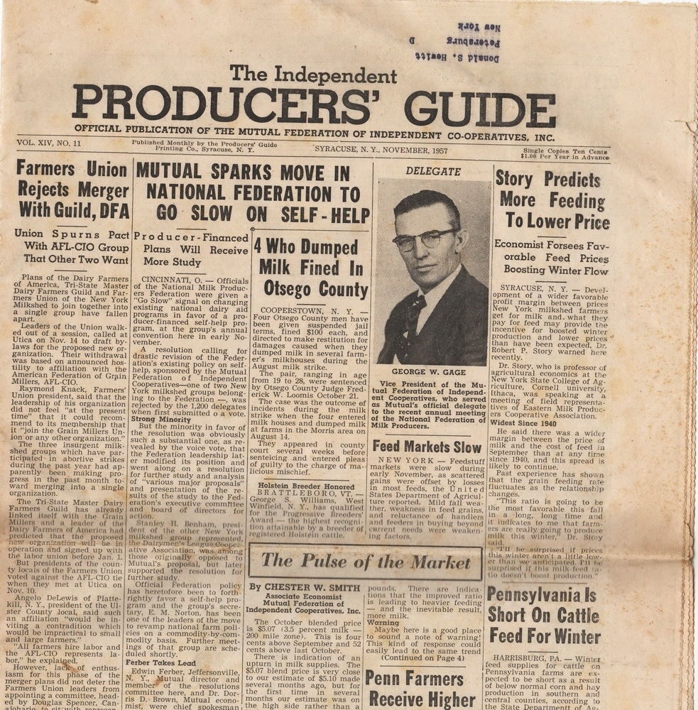 The Independent Producers’ Guide, November 1957 vintage agricultural newspaper