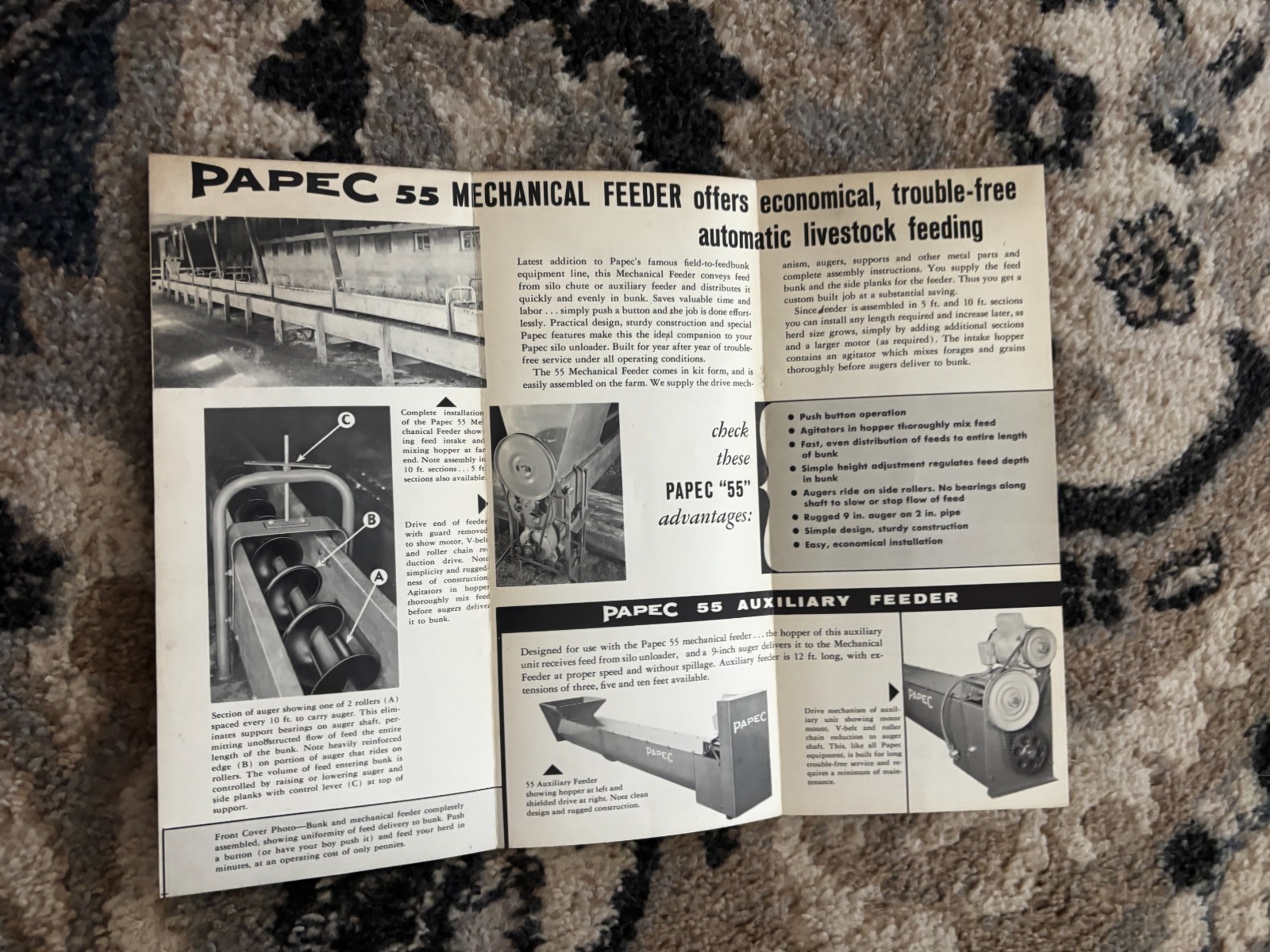 Papec 55 Mechanical Feeder For 1963 Brochure DCPA26