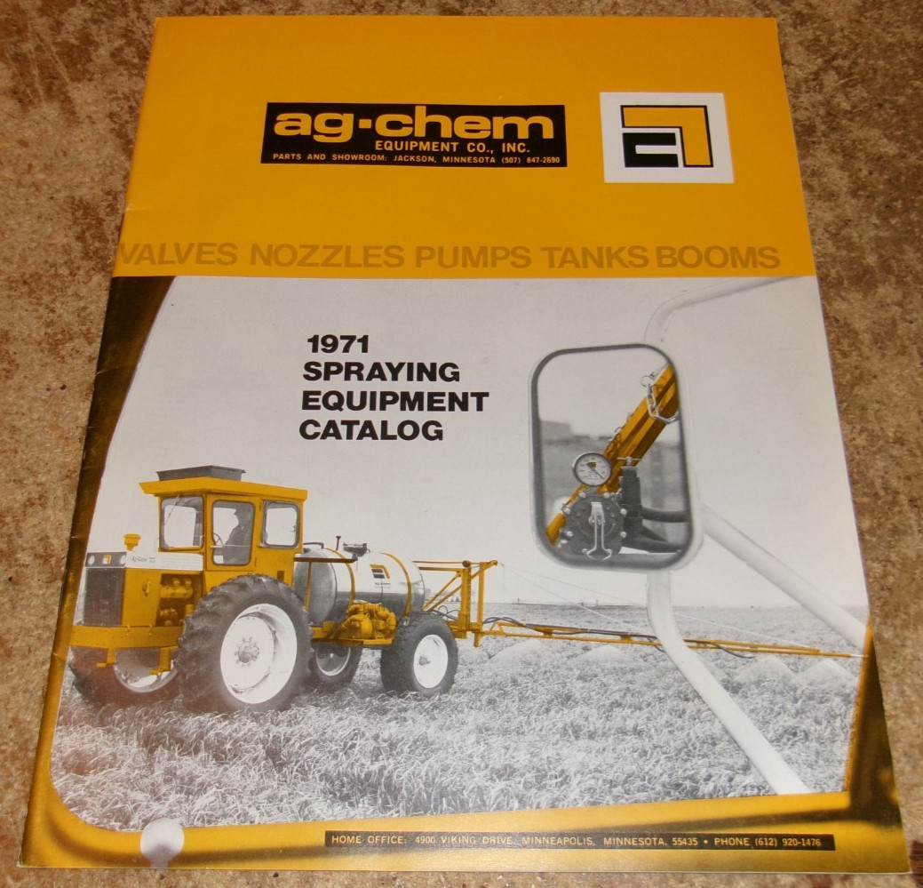 1971 ag-chem spraying equipment catalog in very good shape used