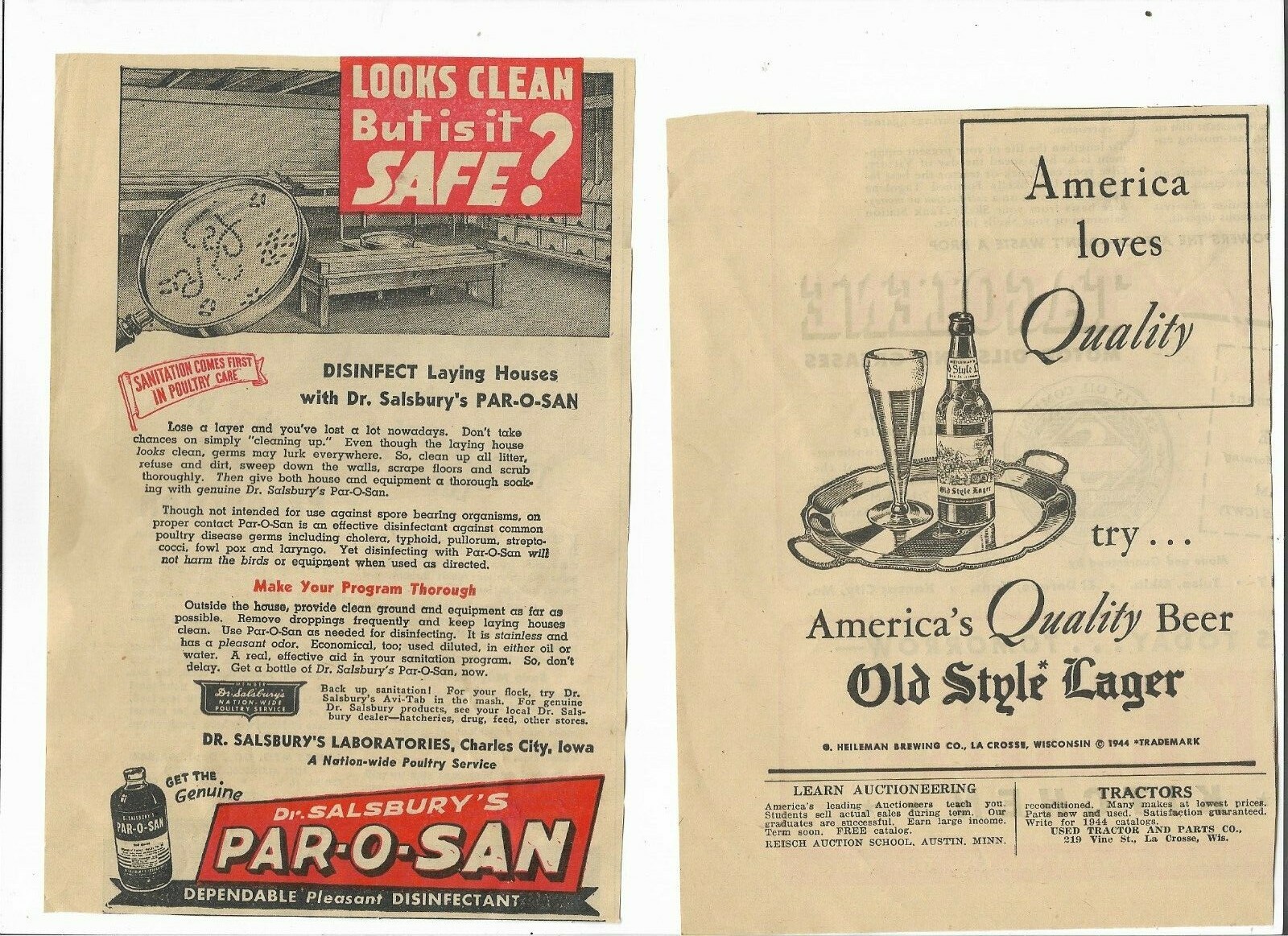 Wisconsin 1944 Agriculture Farm Household 12 ads New Idea Hinman Monarch Ball