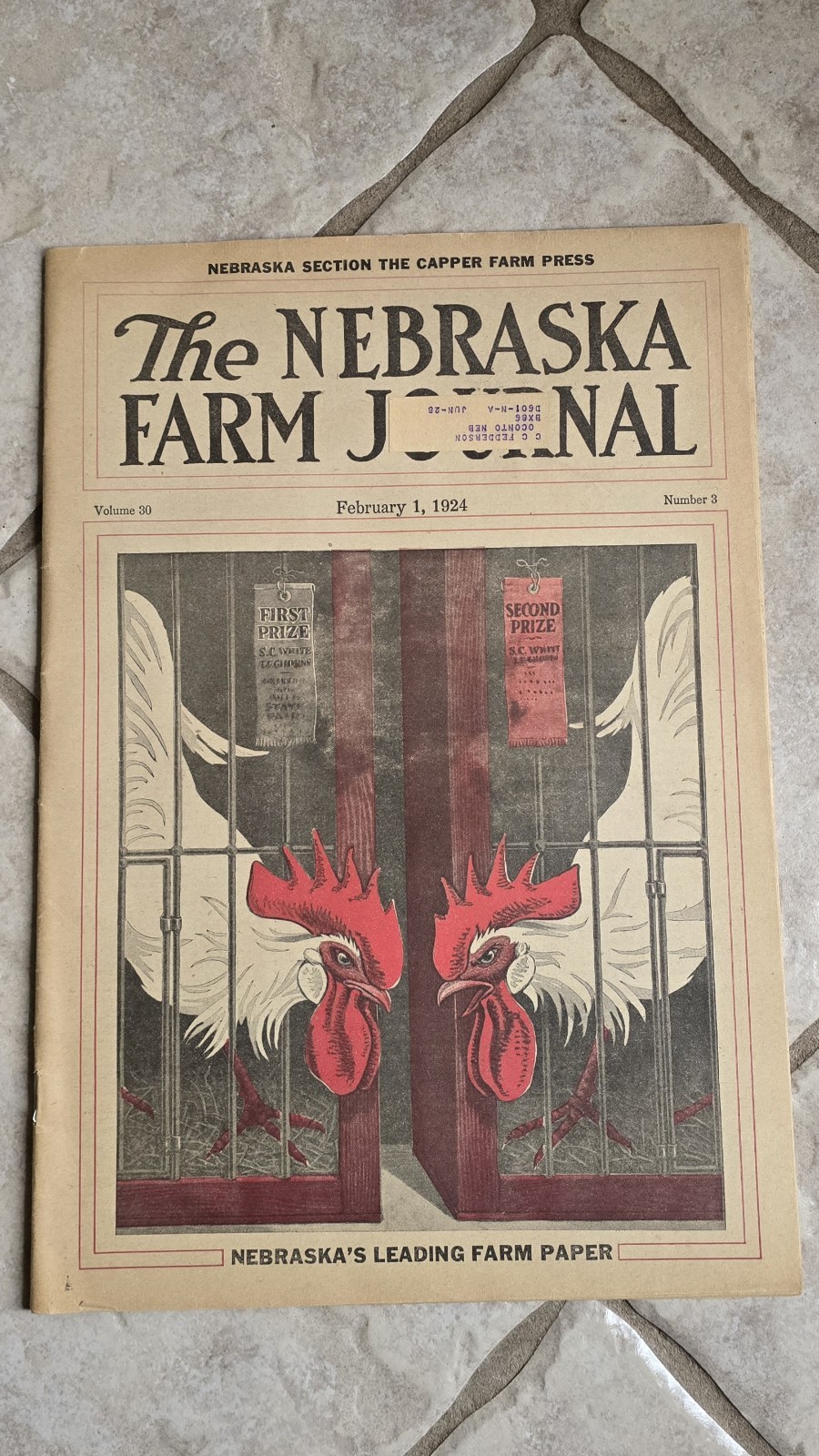 14 Lot/Rare 1923-1924 Nebraska Farm Journals-Capper Farm Press-Vintage Color Art