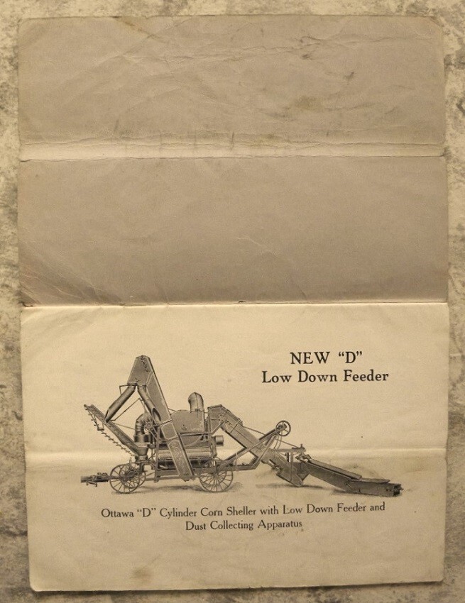 1928 Ottawa, IL Corn Sheller “D”,King & Hamilton Repair Manual,Council Bluffs,IA