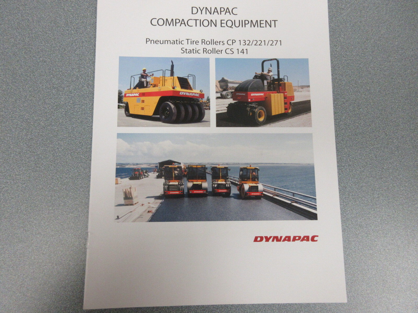 Dynapac Compaction Equipment Brochure 12 Page Various Models
