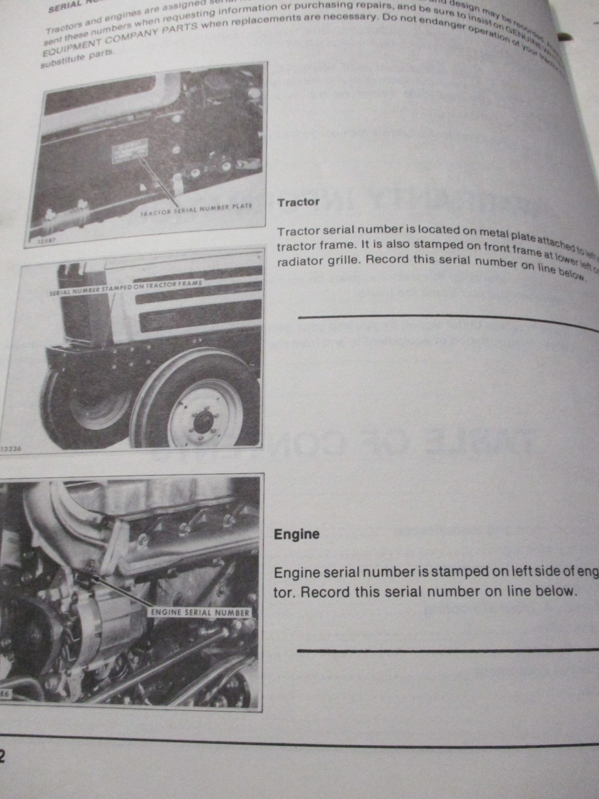 White 2-55 Field Boss Tractor Operator’s Manual 1982
