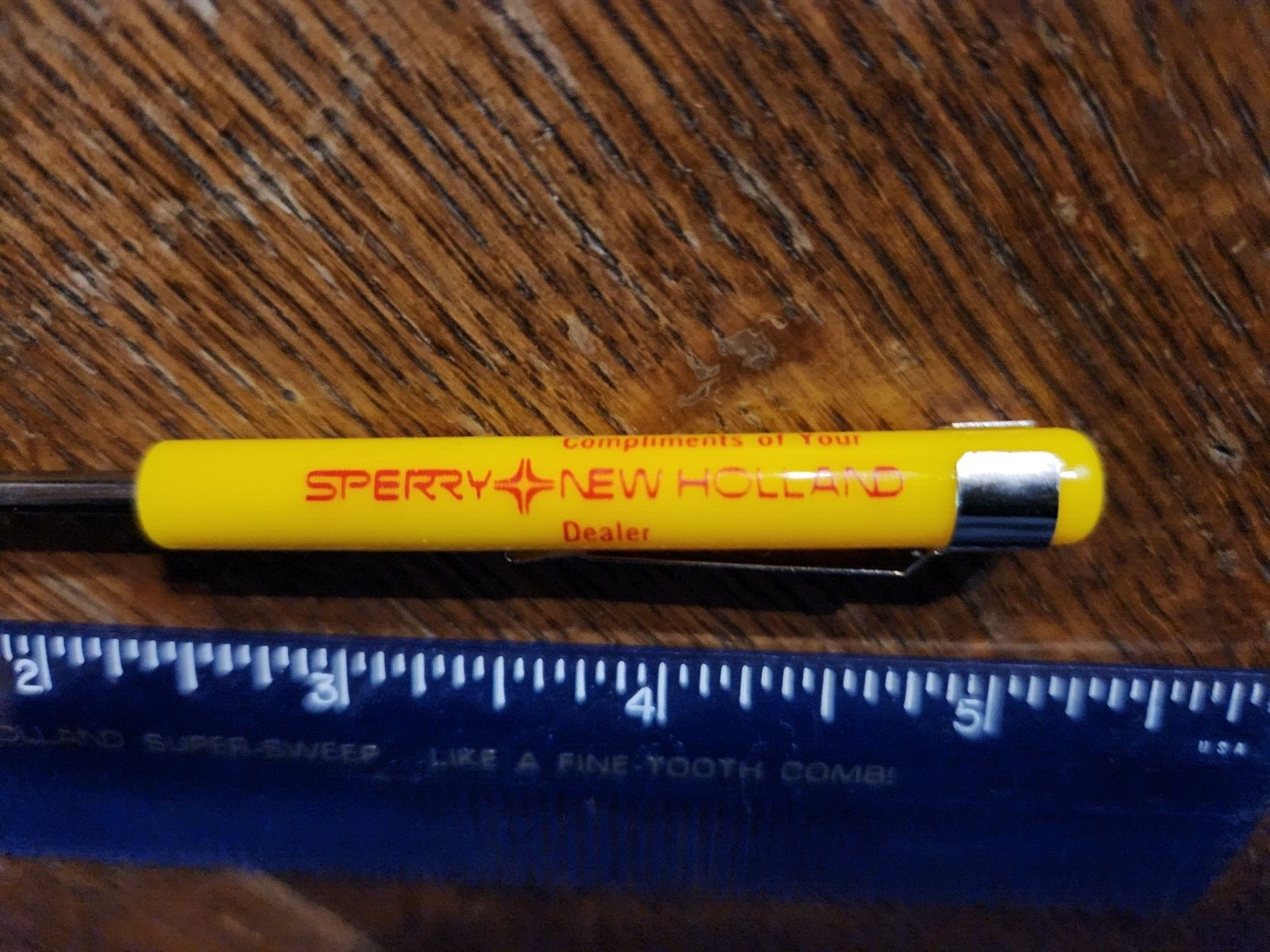 Vintage Sperry New Holland Dealer Advertising Screwdriver 4.5 In. and Comb