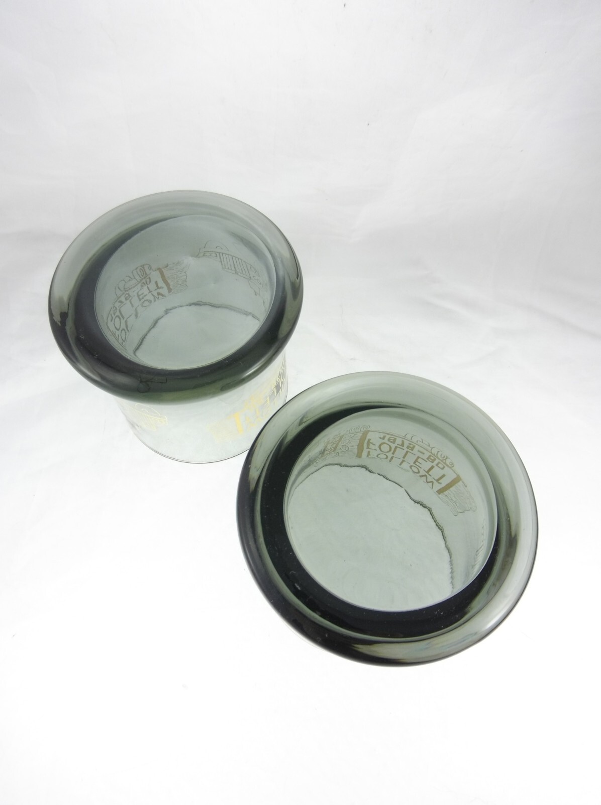 2pc Set ‘Follow Follett’ Colorado VFW Logging Trucking Advertising Rocks Glasses