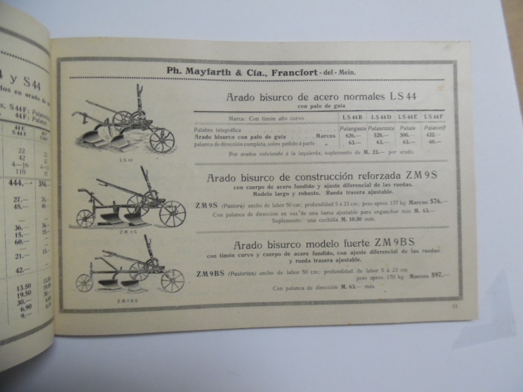 c.1922 Ph. Mayfarth & Co German Farm Implement Wine Press Export Catalog Antique