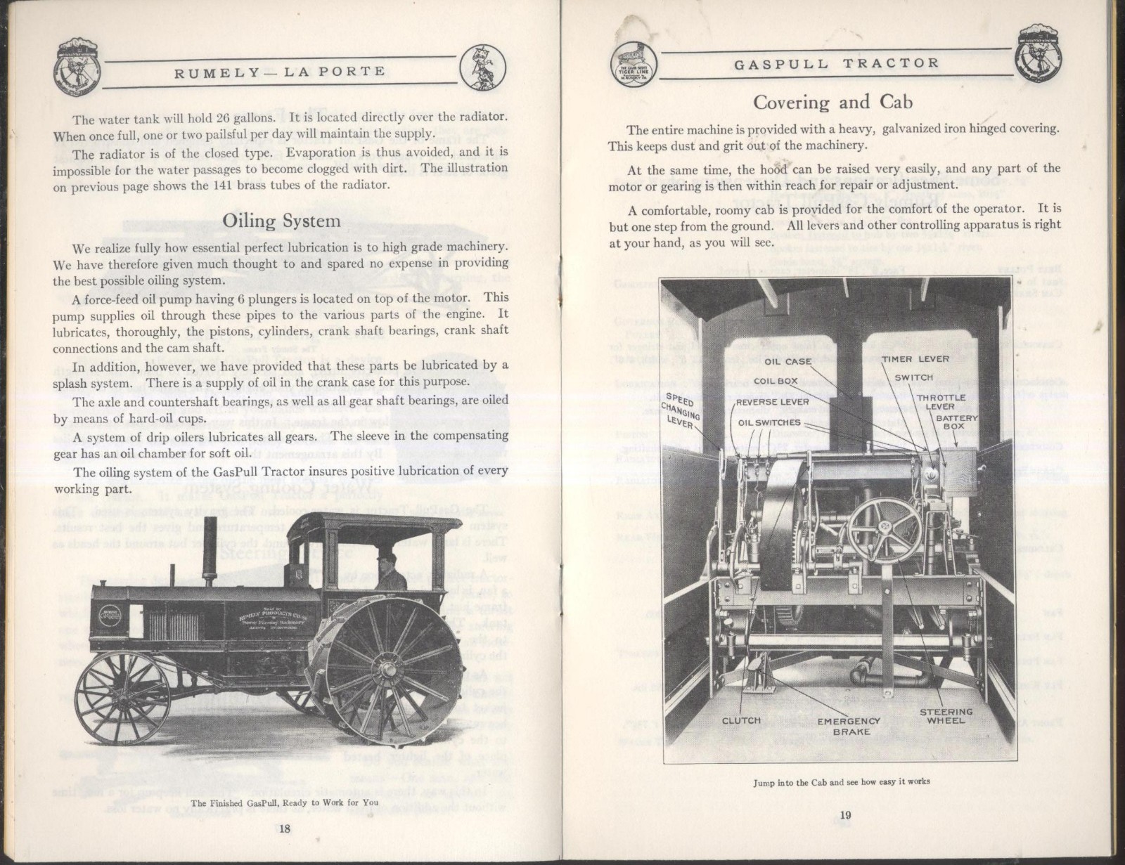 Early 1900’s Rumely GasPull Farm Tractor Equipment Sales Promo Brochure Adv