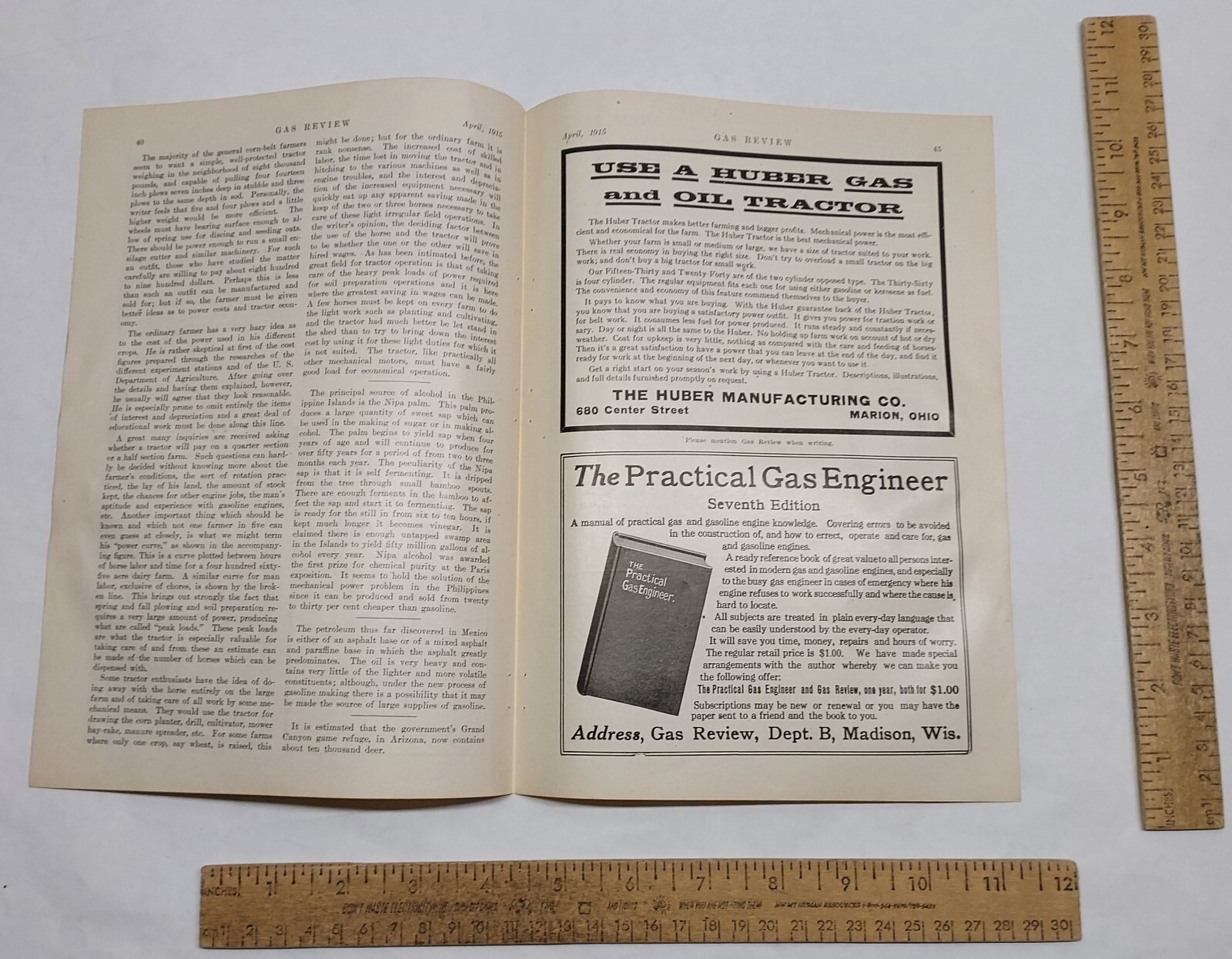 1915 – Flour City Tractors – KINNARD-HAINES CO – magazine ad – listing #5824