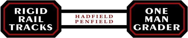 1925 Hadfield Penfield One Man Grader NEW Sign: 28″ Wide Diecut USA STEEL