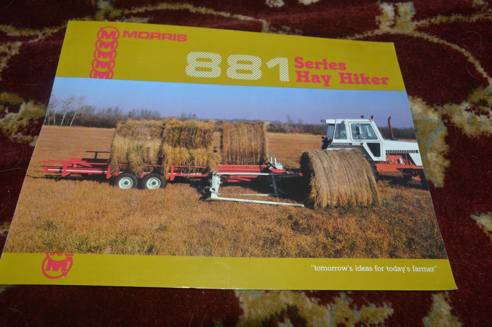 Morris 881 Hay Hiker Round Bale Wagon Brochure FCCA