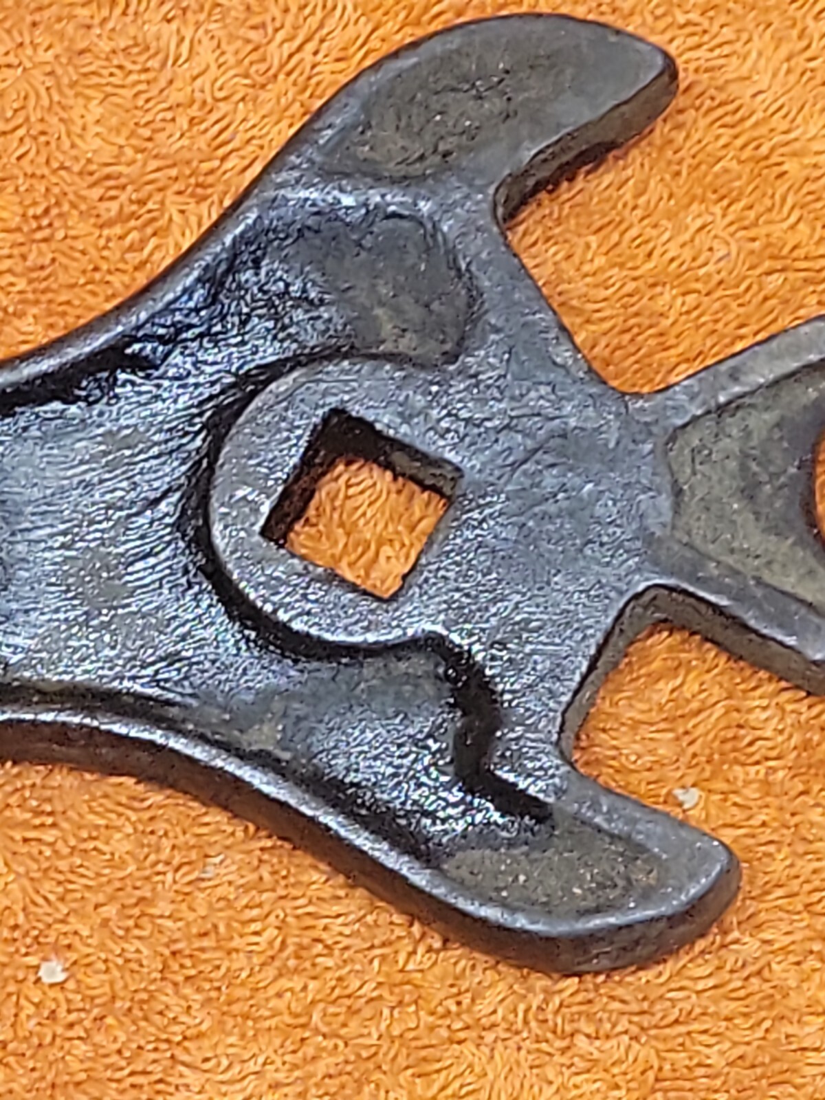 H•Vintage 14″ La Crosse Plow Co. K29 Wrench- Back Side Ruler Marked – Nice
