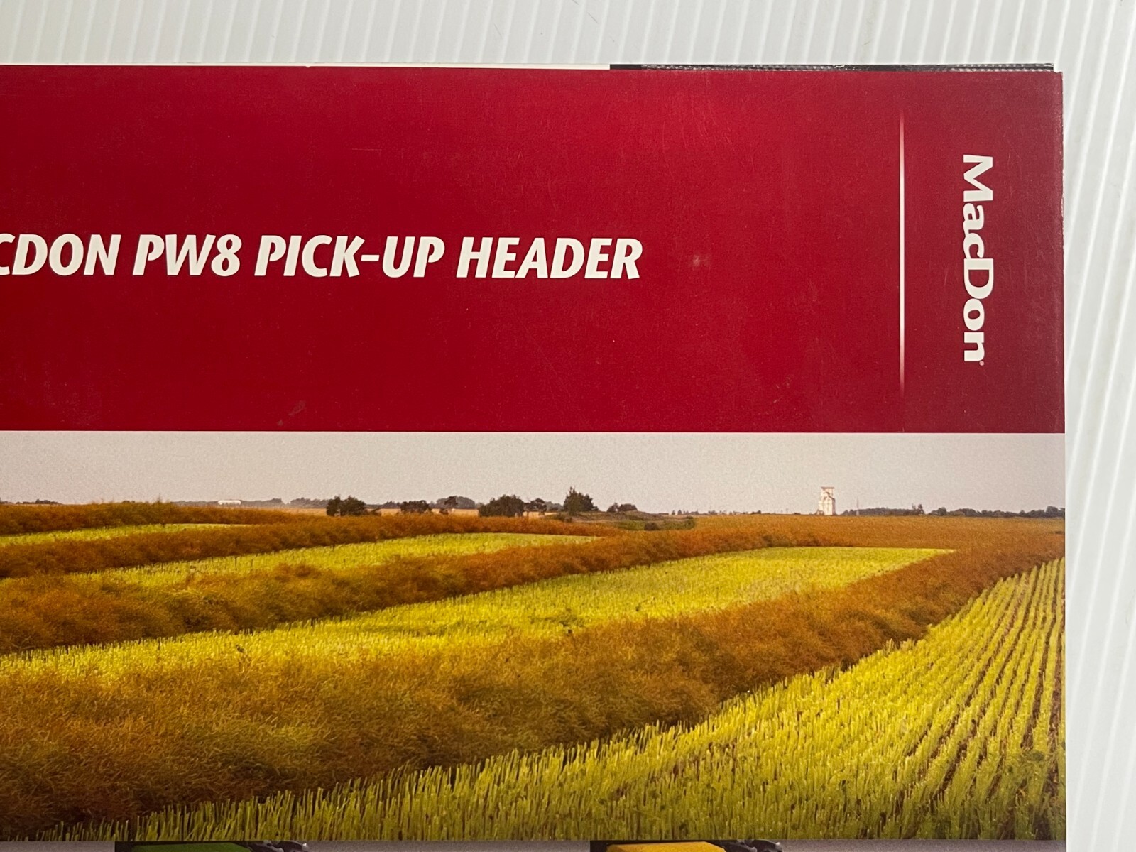 MacDon PW8 Pick Up Header Sales Brochure *2010s* (Showroom Sales Book)