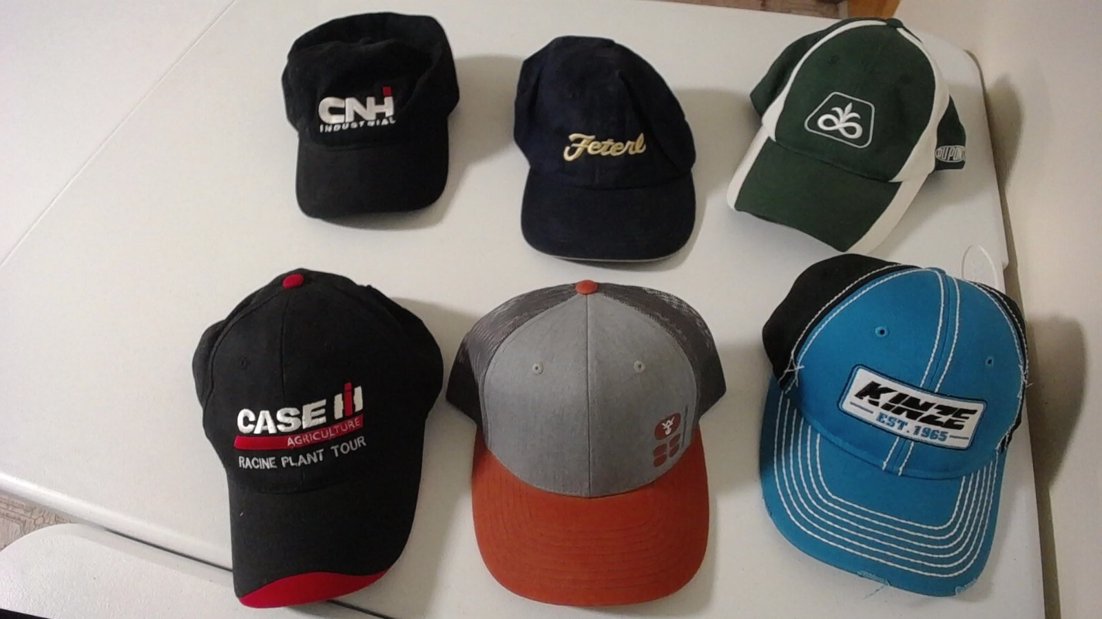 Employee Huge lot Rare Hats adjustable advertising agriculture CASE KINZE PIONEE