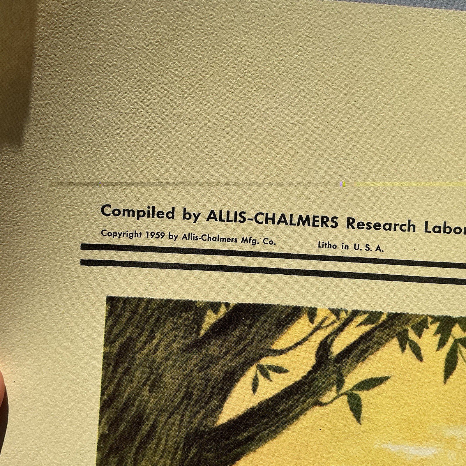 Vintage Education Poster Allis Chalmers 1959 Agriculture