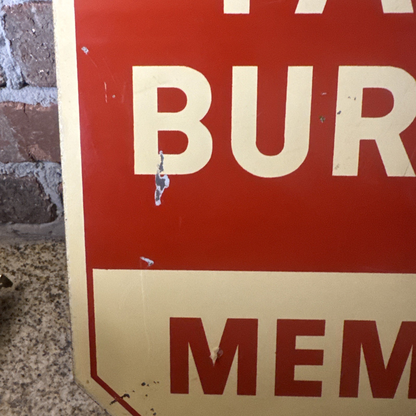 Vintage Farm Bureau & Stop Sign 15″ X 15″ Metal Sign Dekalb County Illinois
