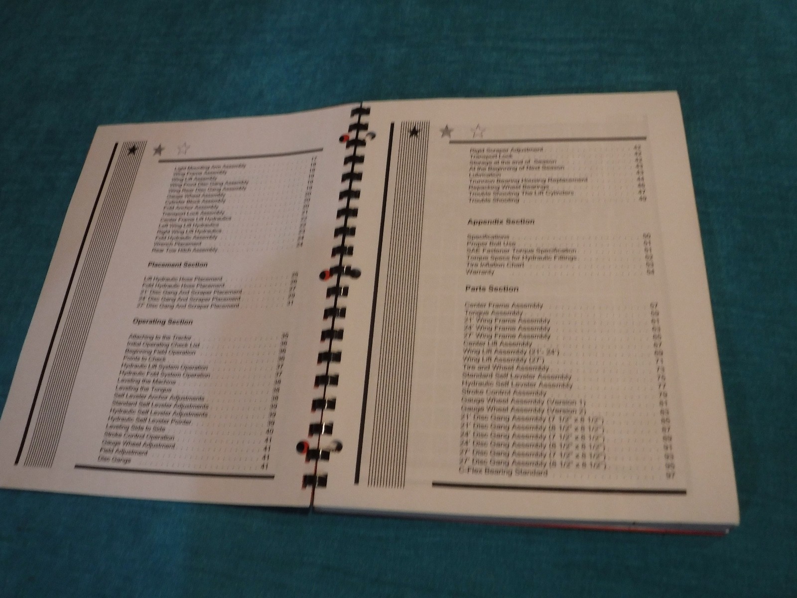 TANDOM DISC 1233 21′ – 27′ WIDE CENTER OPERATORS MANUAL SUNFLOWER 2003 BOOK