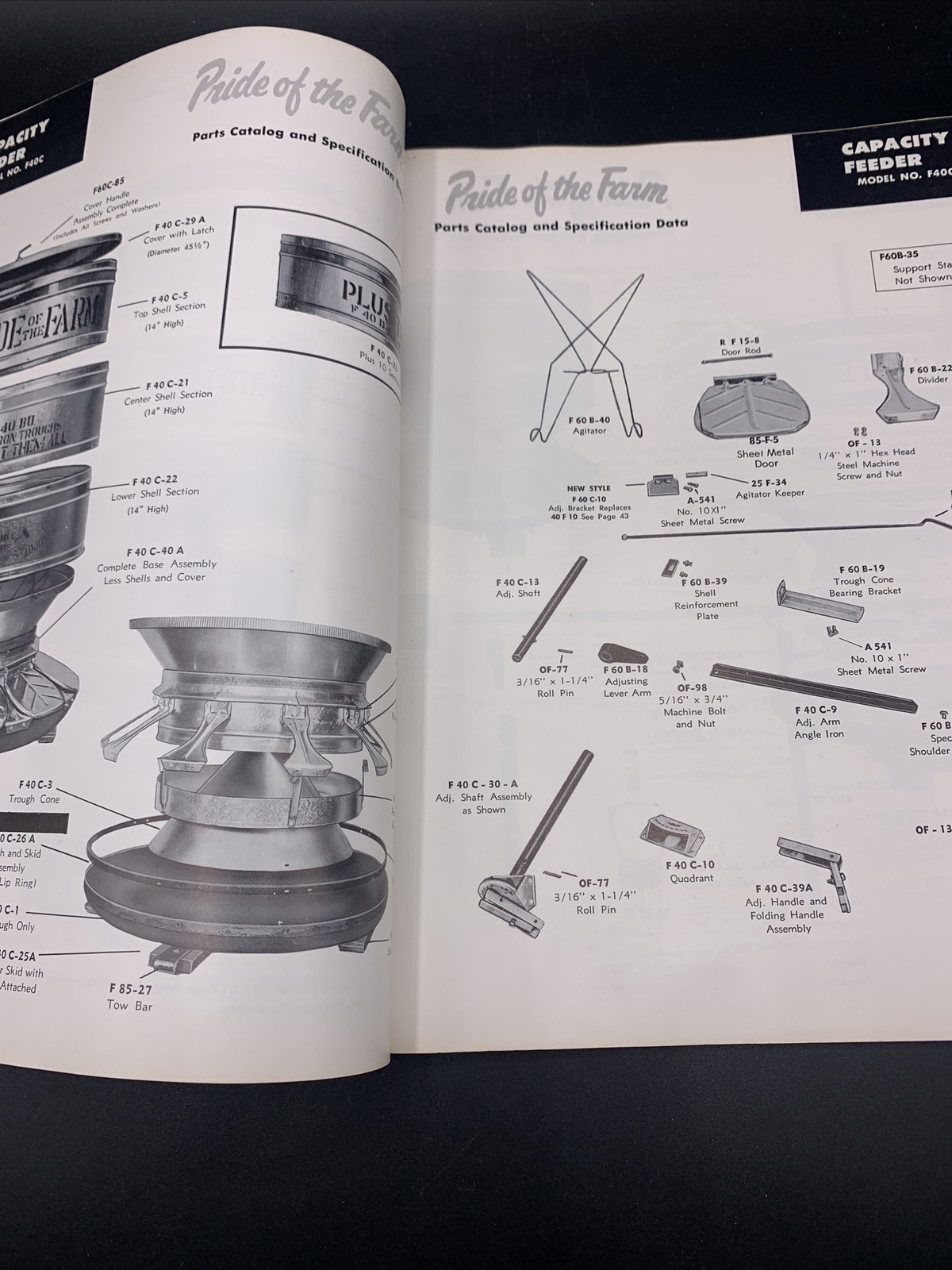 1960’s Hawkeye Steel Prod. Pride Of The Farm Repair Parts Catalog Waterloo Iowa