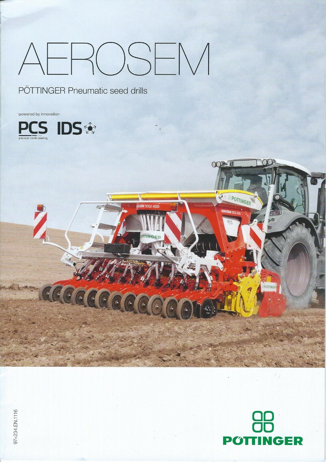 Farm Equipment Brochure – Pottinger – Aerosem – Seed Drill – c2017 (F7378)