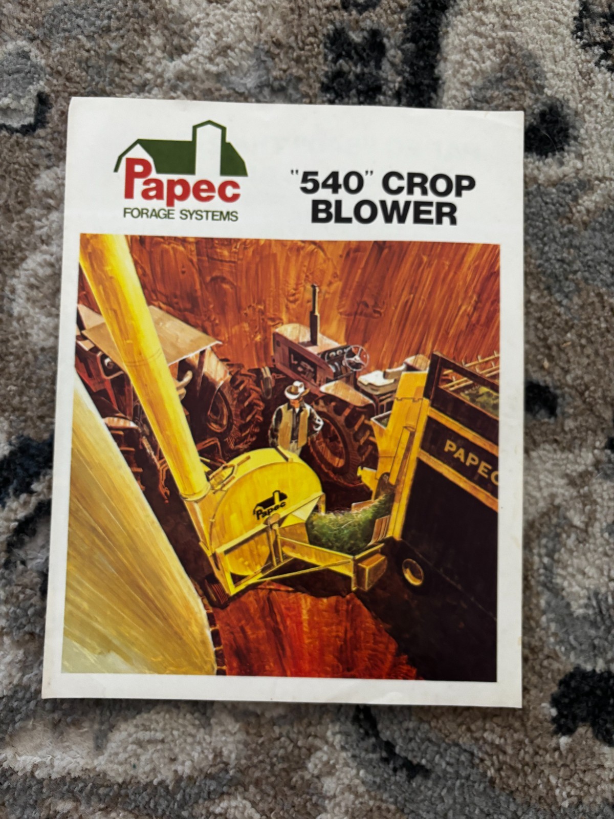 Papec 540 Crop Blower For 1972 Brochure DCPA26