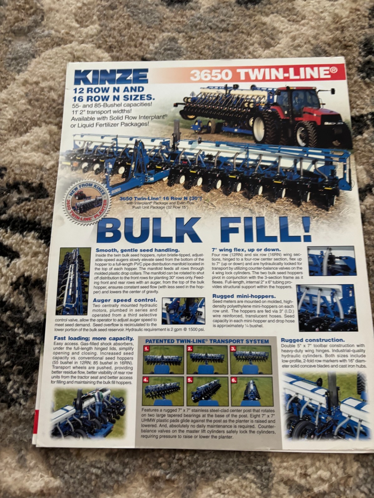 Kinze 3650 Twin Line Planters Brochure FCCA25