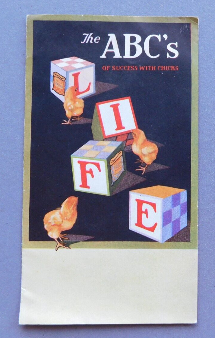 The ABC’s of Success with Chicks – 1928 Ralston Purina Chick Startena brochure