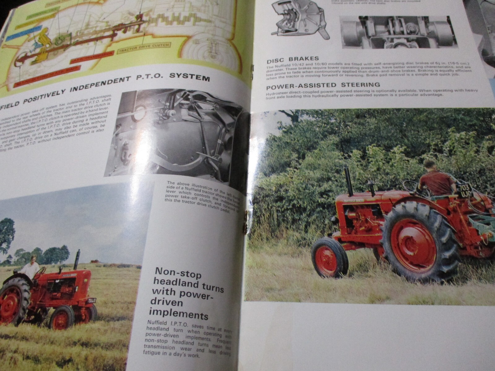 Nuffield 10/42, 10/60 Tractors Sales/Specifications Brochure 1965