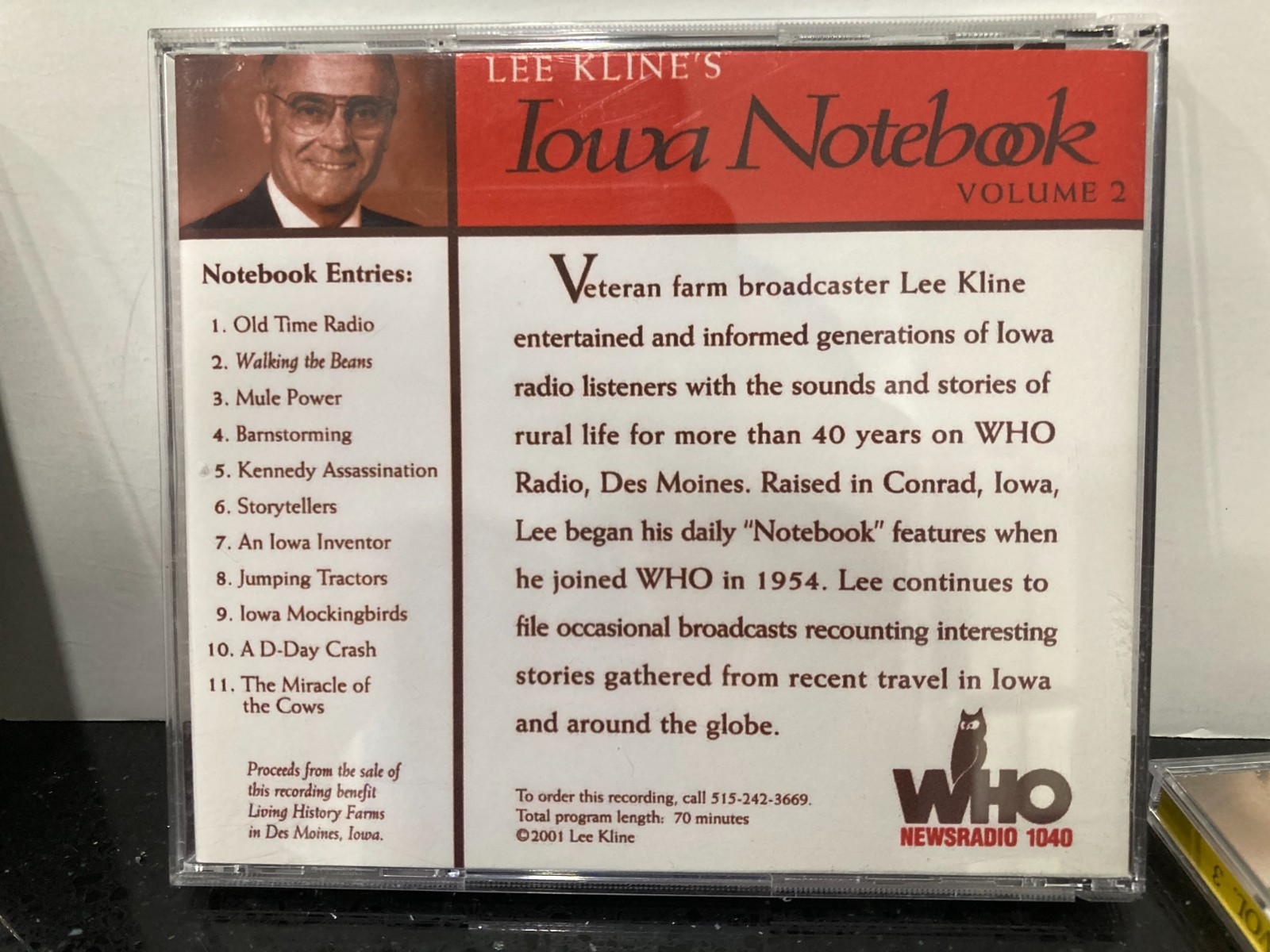 Set of 3 Lee Kline’s Iowa Notebook CD’s