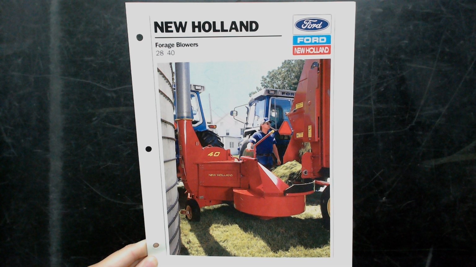 Ford New Holland Forage Blowers Brochure Vintage 1988 Agriculture