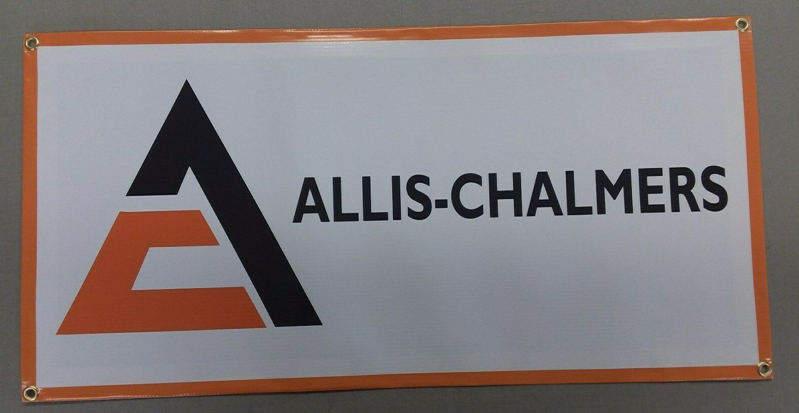 ALLIS-CHALMERS “BIG A” BANNER – 24″ X 12″
