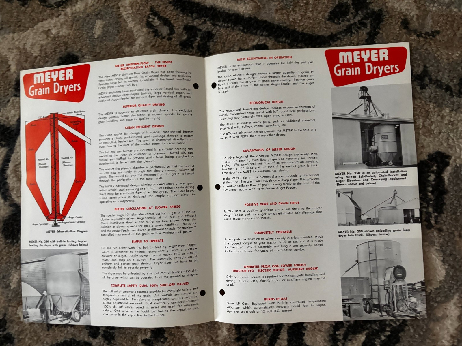 Meyer 250 350 Grain Dryers for 1963 Brochure DCPA26