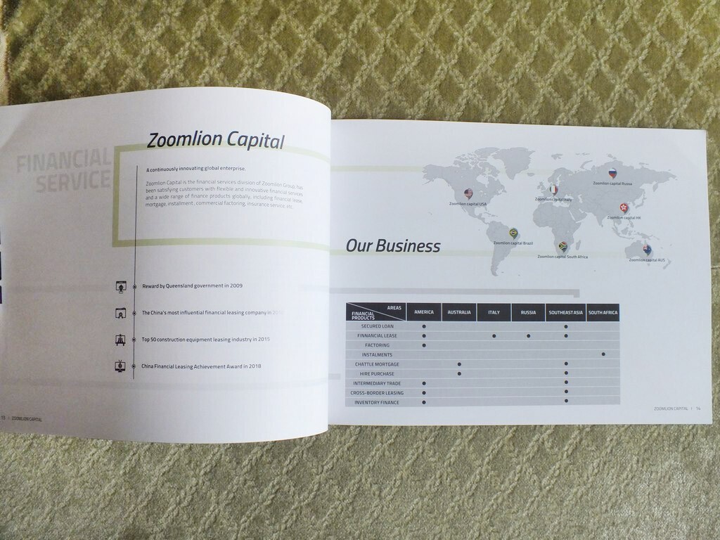 ZOOMLION Full Product Catalog Excavators Buldozers Cranes Tractors Brochure 2018