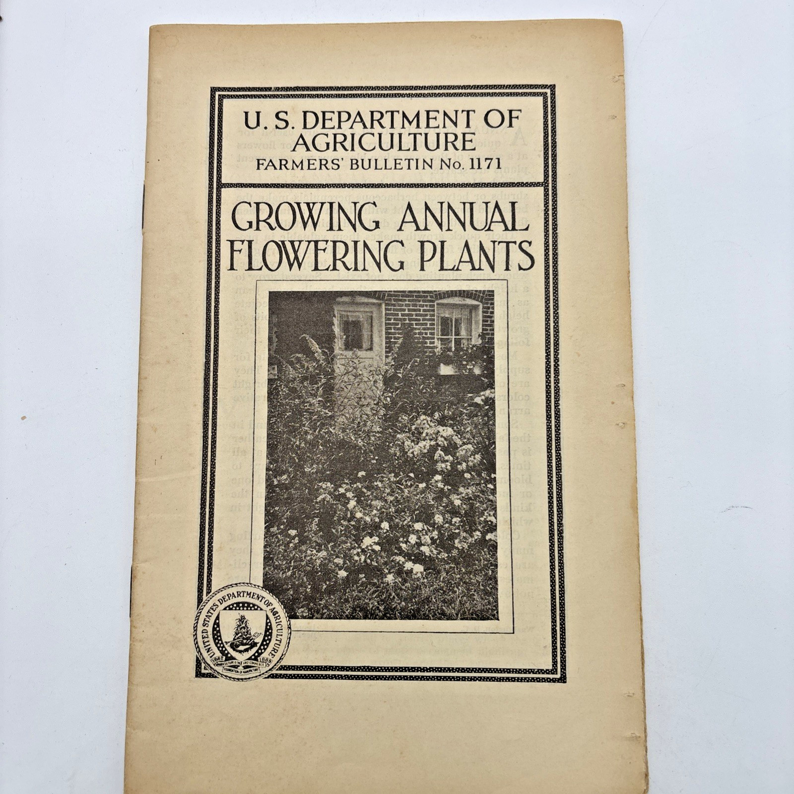 1898, 1900’s-1930’S U.S DEPARTMENT OF AGRICULTURE FARMERS’ BULLETINS LOT OF 14
