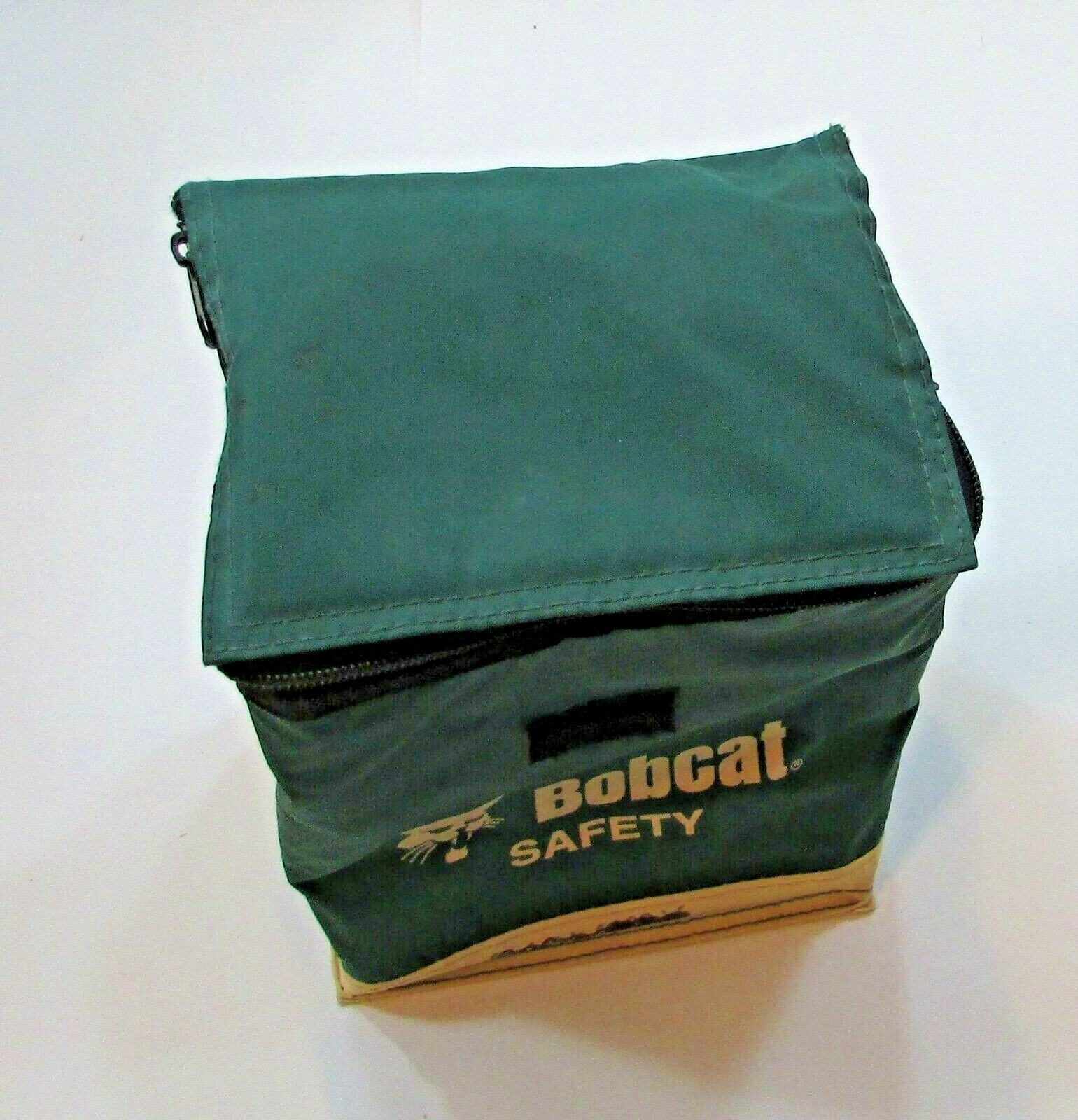 Vintage Bobcat Skidster Skid Loader Safety Insulated Nylon Lunch Bag FREE S/H