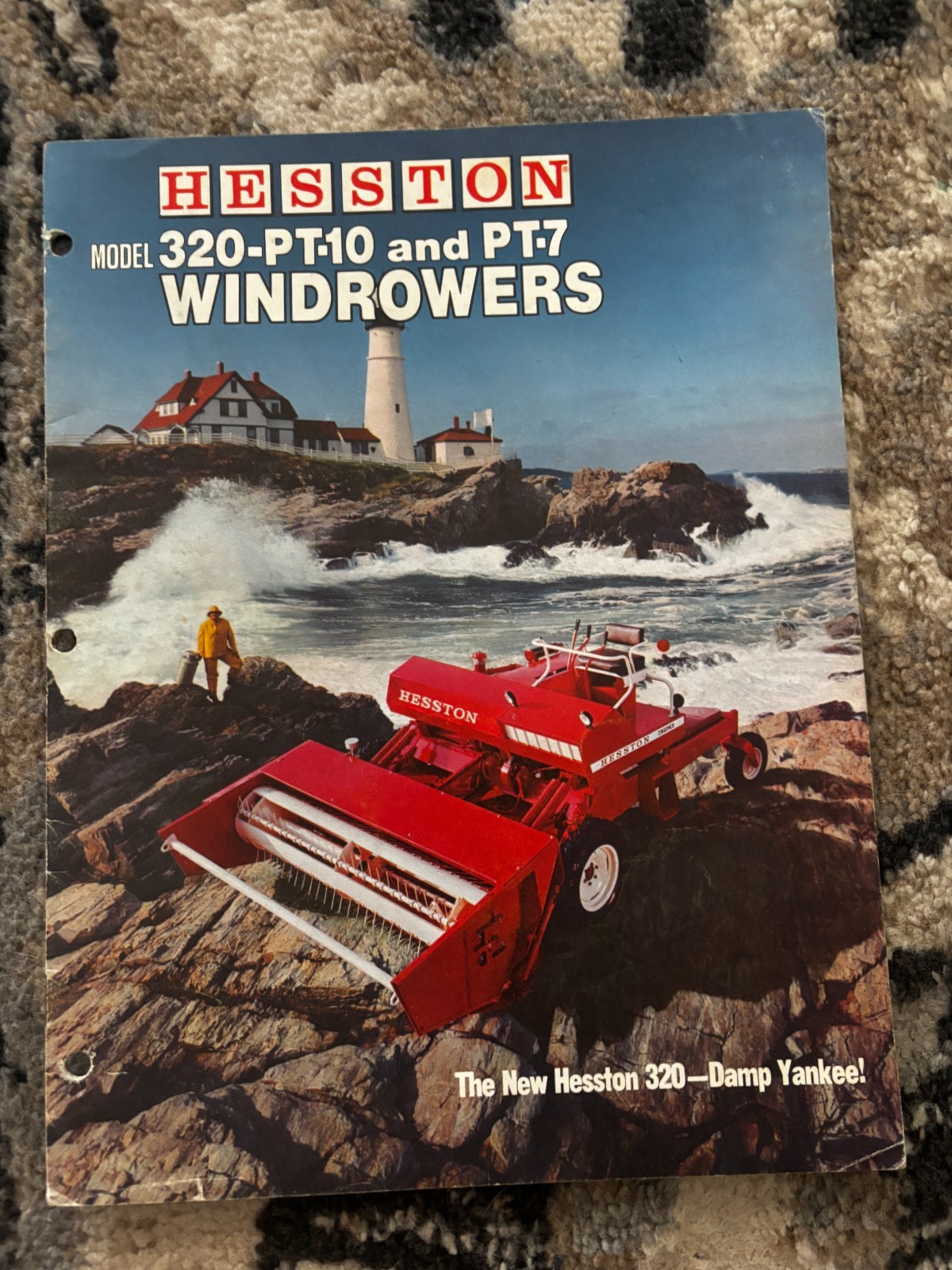 Hesston 320 PT-10 PT-7 Windrowers For 1969 Brochure DCPA26