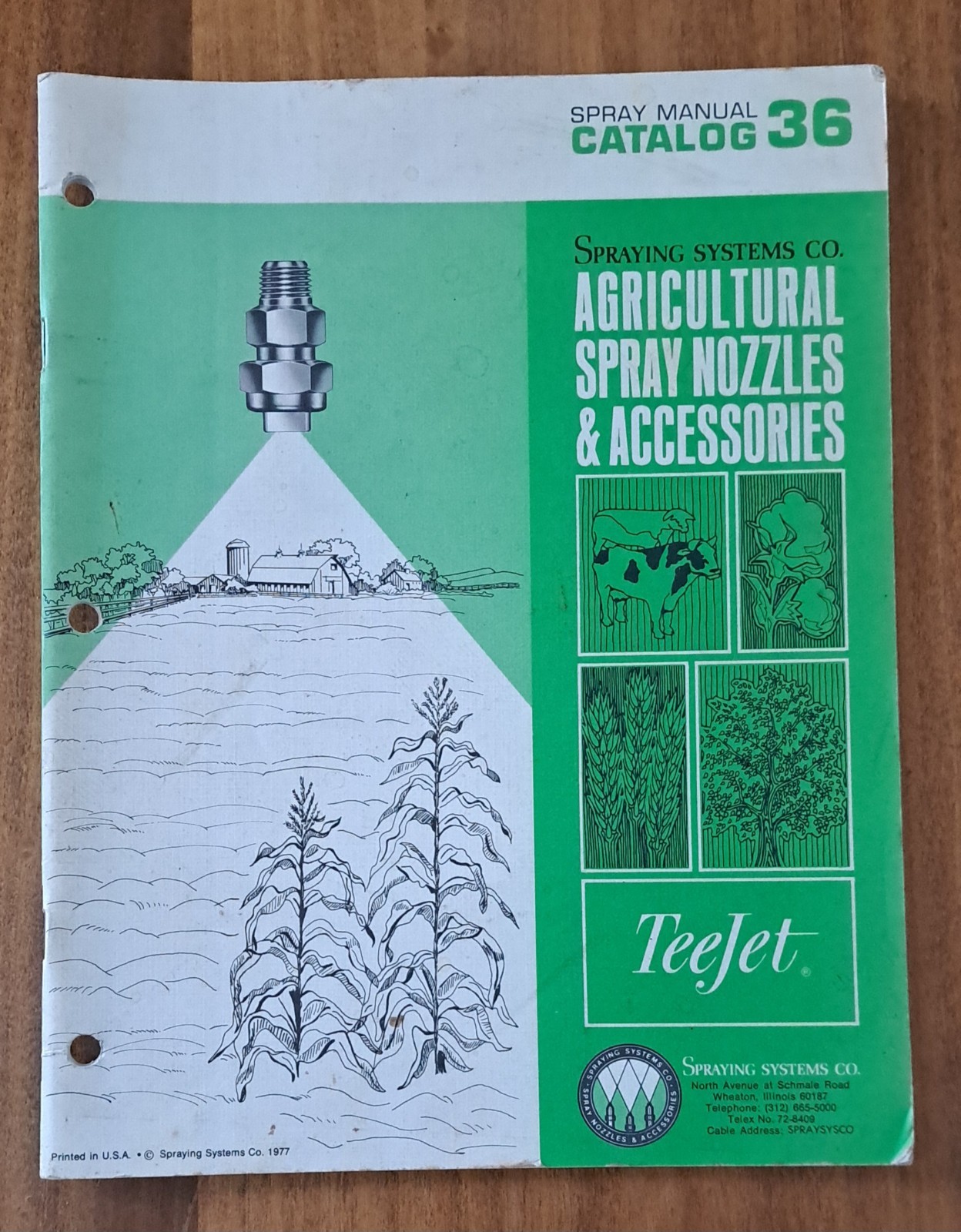 Spraying Systems Co. Spray Manual Catalog 36. Teejet 1977. Agricultural Nozzles