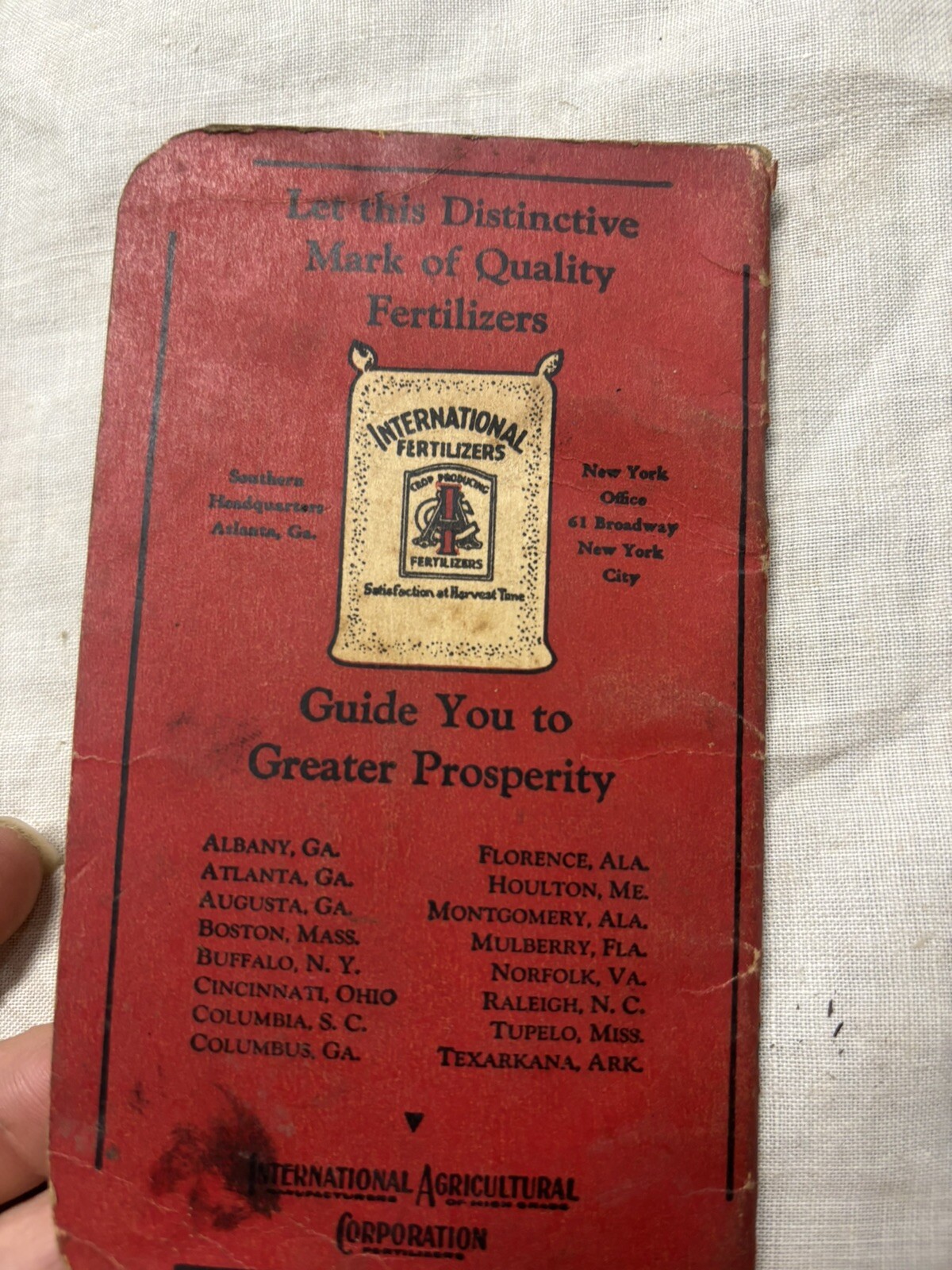 Antique 1928 & 1930s Farmers Memo from Fertilizer Co Guano Bag all Virginia