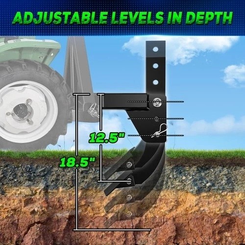 3 Point Trencher Ripper Attachment fit 2″ Receivers, Hitch Mounted Ripper for…