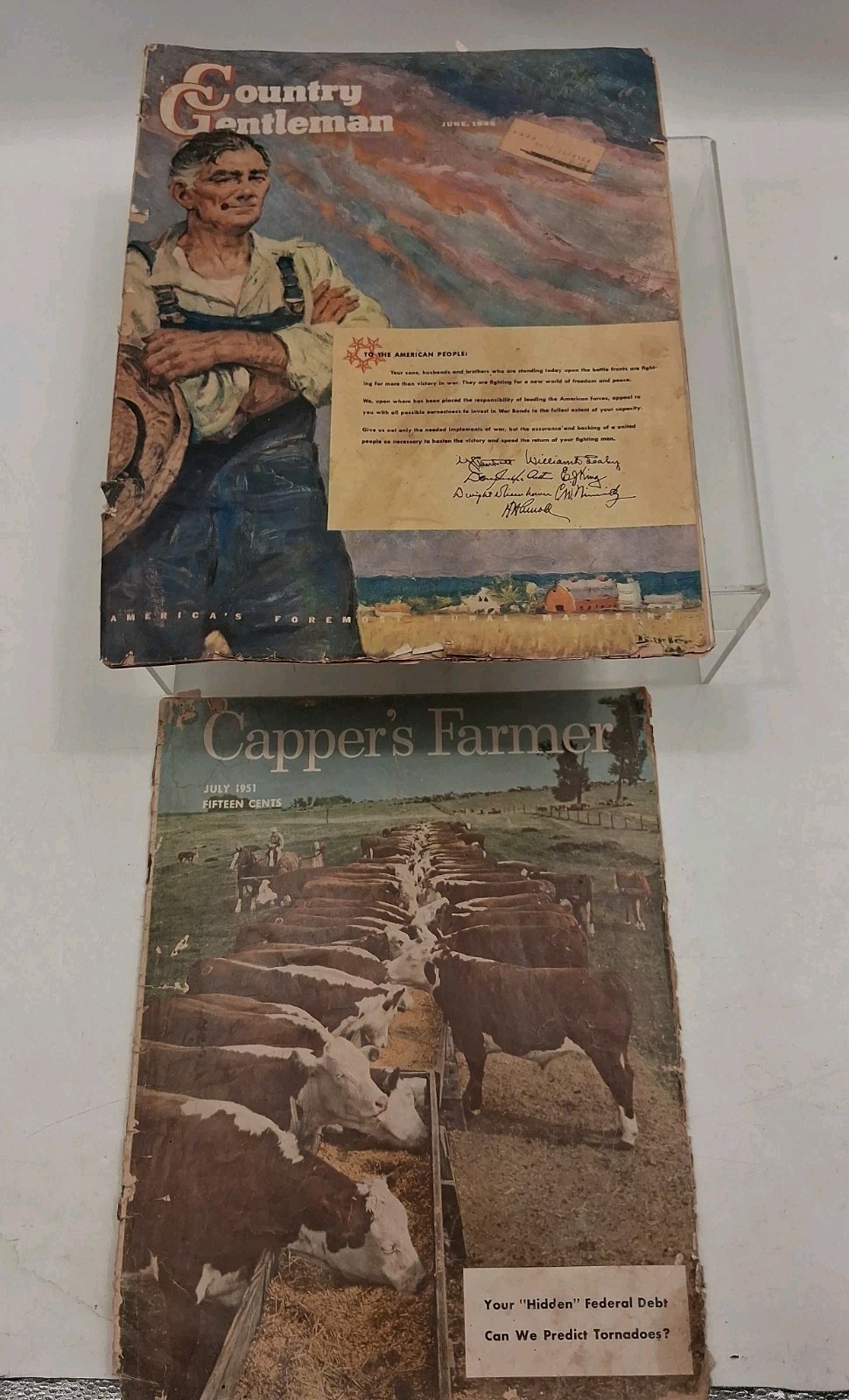 Vtg Capper’s Farmer July 1951 Cattle Agriculture 1945 Country Gentleman Damaged