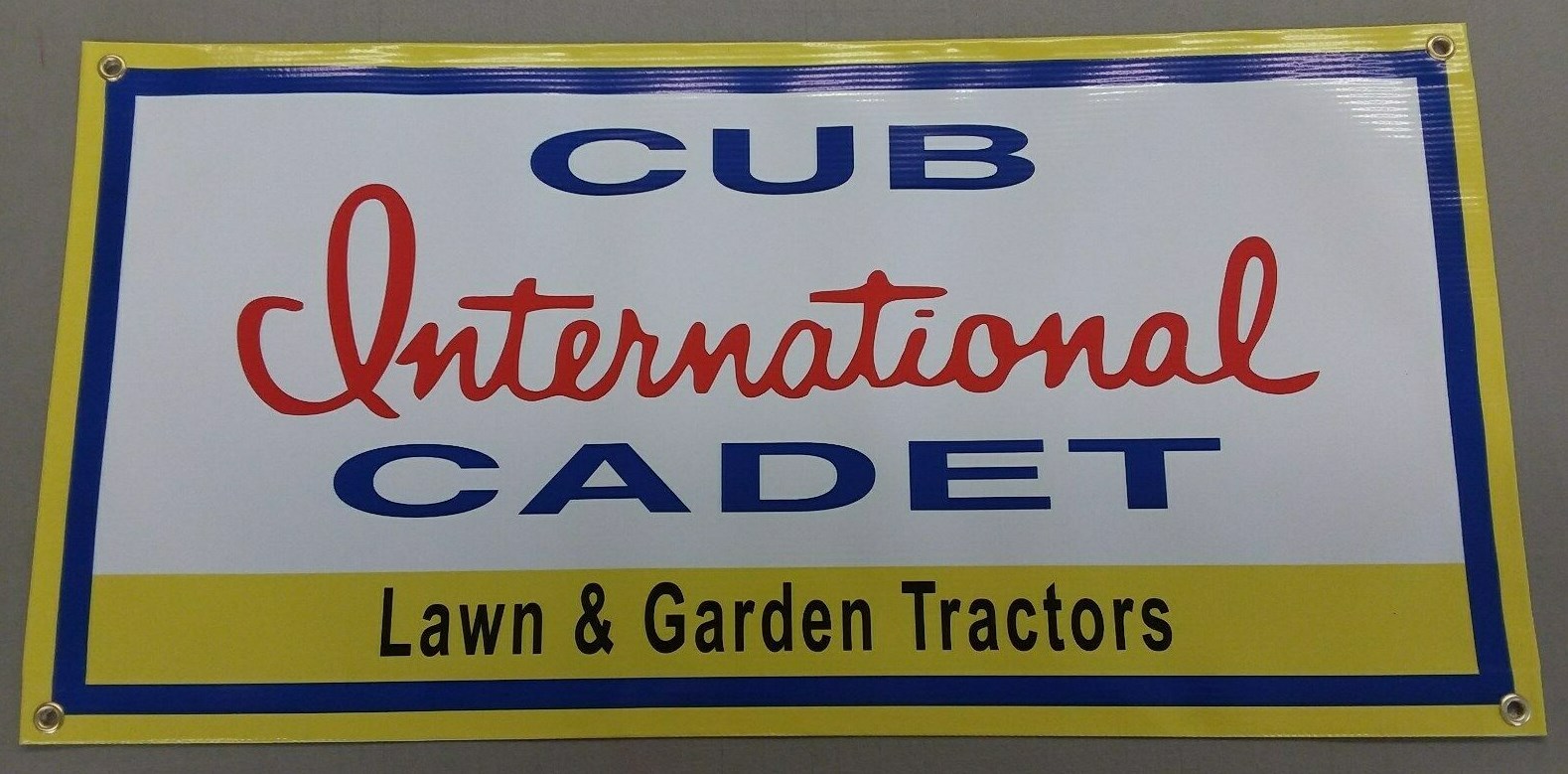 CUB CADET LAWN & GARDEN TRACTOR BANNER- 24″ X 12″