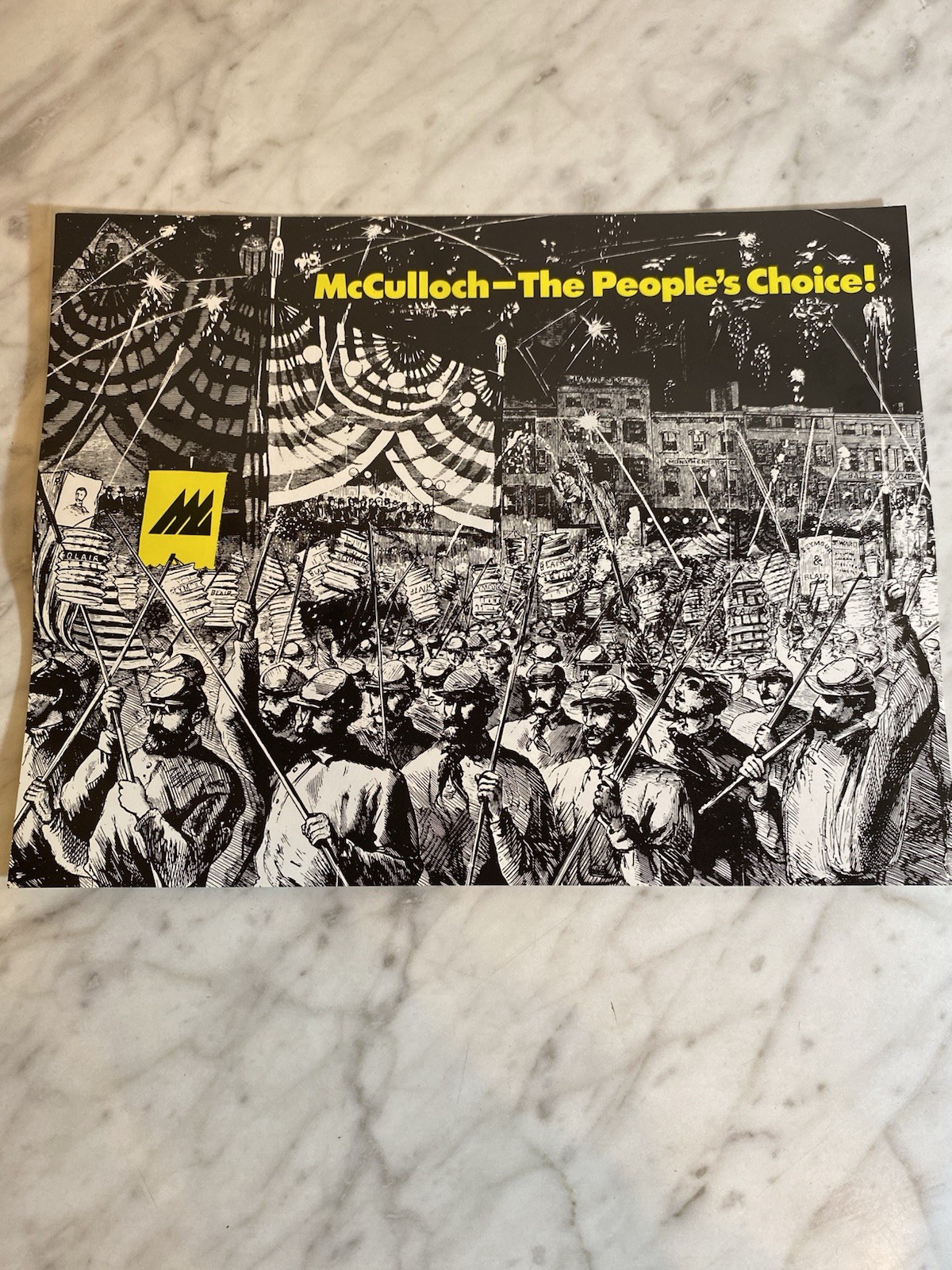 1976 McCulloch Chainsaw Original Advertising Brochure The People’s Choice